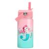 Mermaid Water Bottle for Girls - Kids Water Bottle with Straw Lid - 12 Oz Insulated Stainless Steel Water Bottles - Travel Cup for School Sports view 1