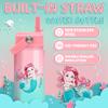 Mermaid Water Bottle for Girls - Kids Water Bottle with Straw Lid - 12 Oz Insulated Stainless Steel Water Bottles - Travel Cup for School Sports view 2