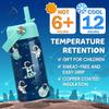 Astronaut Water Bottle - Kids Water Bottle with Straw Lid - 12 Oz Insulated Stainless Steel Water Bottles for Kid Boys - Travel Cup for School Sports view 4