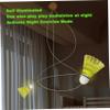 3PCS Badminton Rebound Trainer Glowing Self-Exercise Badminton Single Training Kit Adjustable Badminton Trainer with Elastic Cords for Kids Adult 1 view 4