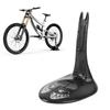 Bike Floor Stand for Indoor Outdoor Storage, Rear Wheel Parking Rack Fits 26in 27.5in 29in 700C Mountain Road Bikes MTB, Durable ABS Bike Kickstand for Garage Home Apartment (Black) view 1