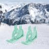 kowaku Ski Balance Bike Sled Winter Snow Sled No Pedal Training Bike Holder Garden Bike Ski Sledge Toboggan for Grass Sand Toddlers, Green view 2