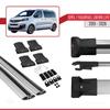 accessorypart Compatible with Opel Zafira Life 2019-2026 Fly Model Car Roof Rack Cross Bar Grey Aluminium 2 Bars view 4