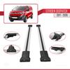 accessorypart Compatible with Citroen Dispatch (K0) 2017-2026 Fly Model Car Roof Rack Cross Bar Grey Aluminium 2 Bars view 3