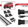 accessorypart Compatible with Citroen Dispatch (K0) 2017-2026 Fly Model Car Roof Rack Cross Bar Grey Aluminium 2 Bars view 4