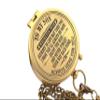 to My Son Engraved Pocket Compass with Intricate Detailed Leather Case Brass Chained Compass for Camping & Hiking view 1