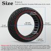 Felixstory 8.5 Inch Solid Tire, 8 1/2'' Front Rear Solid Wheels for Xiaomi Mijia Mi M365 Gotrax gxl V2 XR Electric Scooter, 8.5 Inches Electric Scooter Wheels Replacement Honeycomb Tires view 2