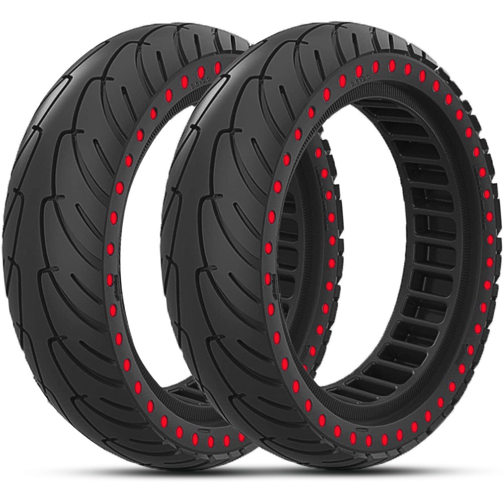 Felixstory 8.5x2 inches Solid Tires8 1/2 x2 Tire Replacement for Electric Scooter Xiaomi Pro 2 Hiboy S2, 8.5 Inch 50/75-6.1 Rubber Tubeless Tire and All 8.5'' Scooter Tires