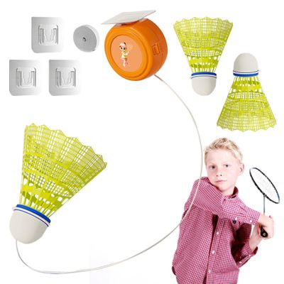 3PCS Badminton Rebound Trainer Self-Exercise Badminton Single Training Kit Adjustable Badminton Trainer with Elastic Cords for Kids Adult 2