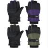 SATINIOR 2 Pairs Kids Waterproof Winter Snow Gloves Ski Gloves for Boy Girl Outdoor Warm Thickening Snowboard(Purple, Dark Green,10-15 Years) view 1