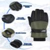 SATINIOR 2 Pairs Kids Waterproof Winter Snow Gloves Ski Gloves for Boy Girl Outdoor Warm Thickening Snowboard(Purple, Dark Green,10-15 Years) view 4