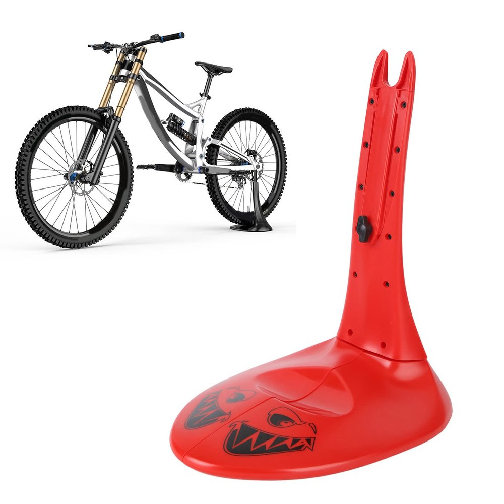 Tissting Bike Floor Stand for Indoor/Outdoor, Rear Wheel Parking Rack