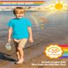 Boys Rash Guard Short Sleeve Swim Fishing Water Shirts UPF 50+ Sun Protection Rashguard Quick Dry Cool Beach Clothes for Toddler Youth Kids Sea Blue 18-24M view 3