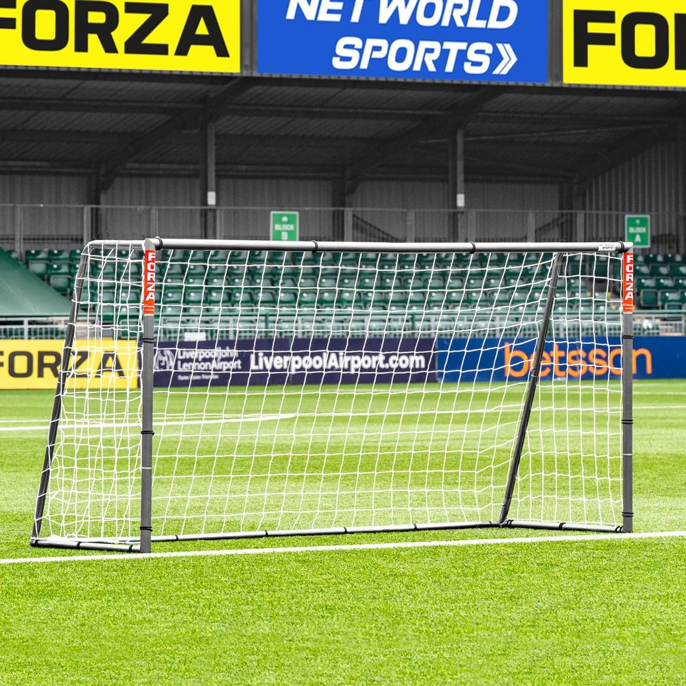 FORZA Steel42 Soccer Goals [6 Sizes]  Ultra Tough Steel Goals (6x4, 8x4, 8x6, 10x6, 12x6, 16x7)  Everything Included! - Premium Kids Soccer Steel Goals (8ft x 4ft)