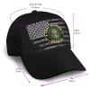 Army Fort Benning Army Base Georgia Trucker Hat for Men - Outdoors Baseball Snapback Cap Black view 3