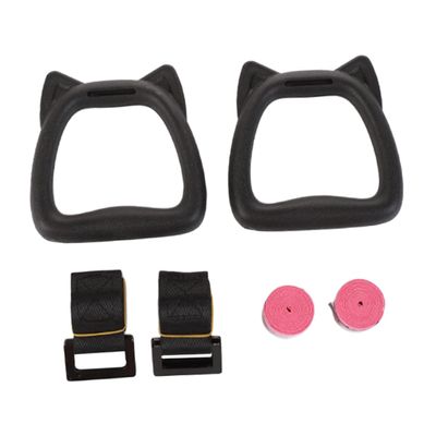 1 Set Children's Gymnastic Rings Swing Gymnastic bar Rings Climbing Gymnastic Rings Kids Gym Equipment Adjustable Gymnastics Rings Hanging Ring Fitness Steel Buckle Delicate