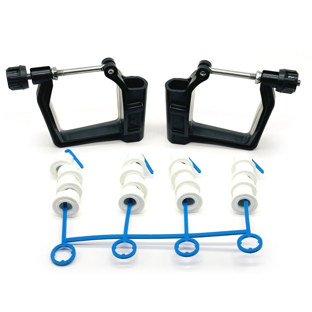 Concept2 Scull Oarlock Kit with White Pitch Bushings for 7/16 in Rigger Pin, 470