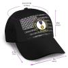 Army Combat Wounded Veteran Purple Heart Medal Trucker Hat for Men - Outdoors Baseball Snapback Cap Black view 3