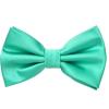 ZEYMINER Men Satin Bow Tie,Formal Tuxedo Suit Bowtie,Easy To Wear Necktie,Wedding Bow Tie,Children & Adults Adjustable Bowtie (Turquoise, L-(adults,full age)) view 1
