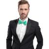 ZEYMINER Men Satin Bow Tie,Formal Tuxedo Suit Bowtie,Easy To Wear Necktie,Wedding Bow Tie,Children & Adults Adjustable Bowtie (Turquoise, L-(adults,full age)) view 2