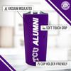 Campus Colors Collegiate Stainless Steel Travel Tumbler for Alumni - 18 oz - Double Walled Insulated Drinkware (TCU Horned Frogs - Purple) view 3