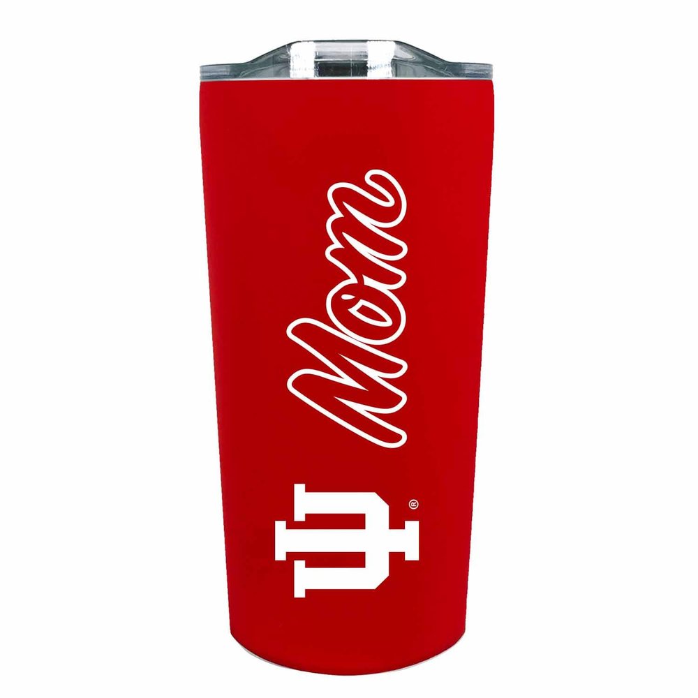 Campus Colors NCAA Stainless Steel Travel Tumbler for Mom - 18 oz - Double Walled Insulated Drinkware (Indiana Hoosiers - Crimson)