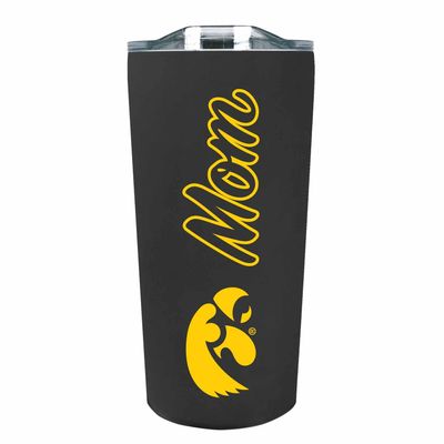Campus Colors NCAA Stainless Steel Travel Tumbler for Mom - 18 oz - Double Walled Insulated Drinkware (Iowa Hawkeyes - Black)