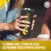Campus Colors NCAA Stainless Steel Travel Tumbler for Mom - 18 oz - Double Walled Insulated Drinkware (Iowa Hawkeyes - Black) view 4