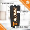 Campus Colors Collegiate Stainless Steel Travel Tumbler for Alumni - 18 oz - Double Walled Insulated Drinkware (Tennessee Volunteers - Black) view 3