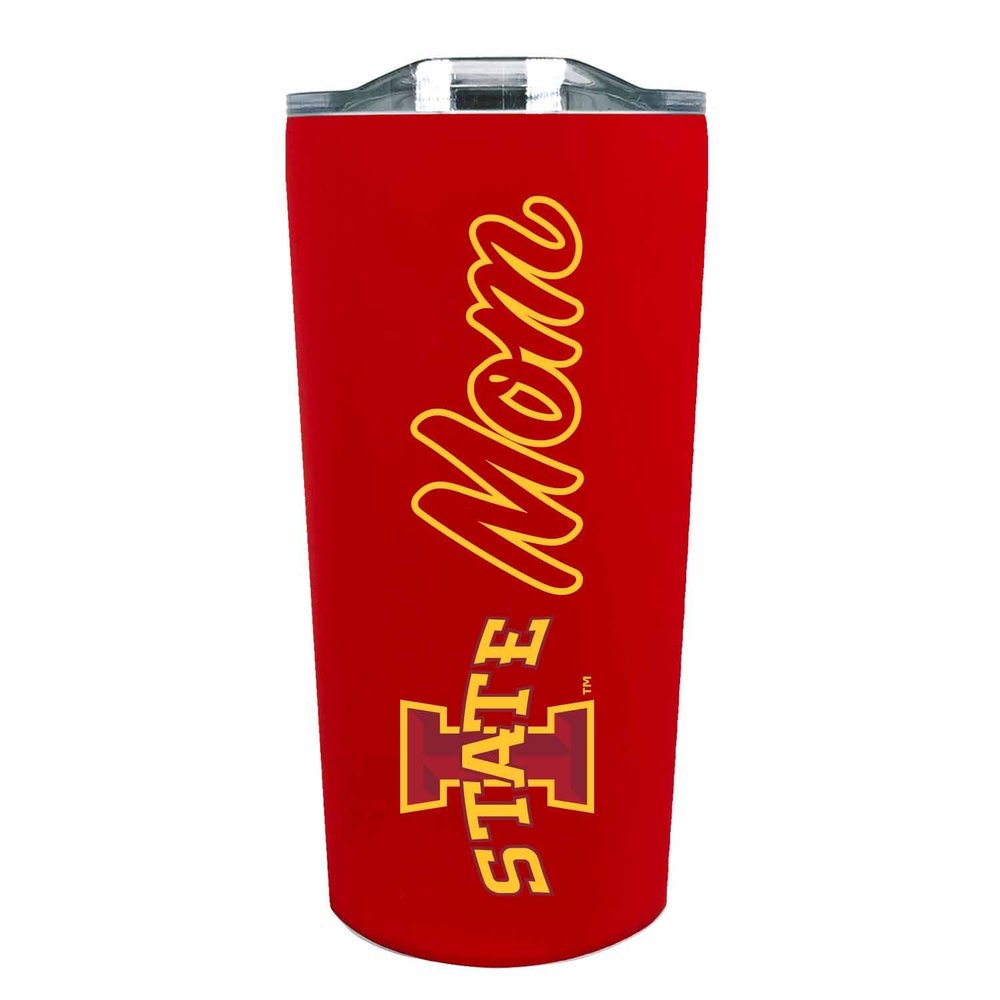 Campus Colors NCAA Stainless Steel Travel Tumbler for Mom - 18 oz - Double Walled Insulated Drinkware (Iowa State Cyclones - Maroon)