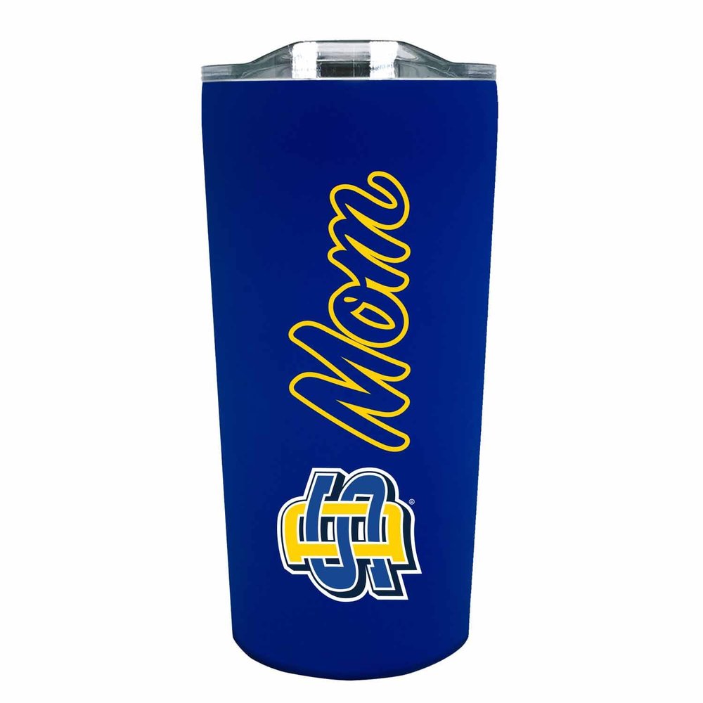 Campus Colors NCAA Stainless Steel Travel Tumbler for Mom - 18 oz - Double Walled Insulated Drinkware (South Dakota State Jackrabbits - Royal)
