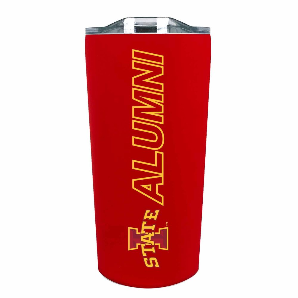 Campus Colors Collegiate Stainless Steel Travel Tumbler for Alumni - 18 oz - Double Walled Insulated Drinkware (Iowa State Cyclones - Maroon)