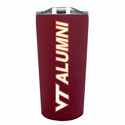 Campus Colors Collegiate Stainless Steel Travel Tumbler for Alumni - 18 oz - Double Walled Insulated Drinkware (Virginia Tech Hokies - Maroon)