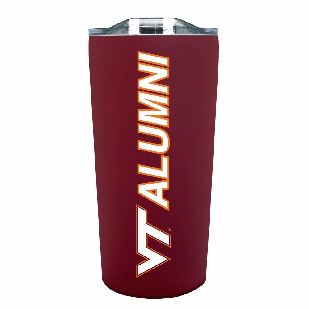 Campus Colors Collegiate Stainless Steel Travel Tumbler for Alumni - 18 oz - Double Walled Insulated Drinkware (Virginia Tech Hokies - Maroon)