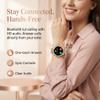 Pard Women Smart Watch, 1.3" HD Screen, Refined Design, with Sleep Detection, Heart Rate/Blood Pressure for iOS Android Devices, Rose Gold view 2