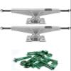 Warehouse Skateboards Venture Trucks Team Edition Loose Polished Skateboard Trucks - 5.8" Hanger 8.5" Axle with 1" Anodized Green Hardware - Bundle of 2 Items view 1