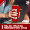 Campus Colors NCAA Stainless Steel Travel Tumbler for Mom - 18 oz - Double Walled Insulated Drinkware (South Dakota Coyotes - Red) view 4