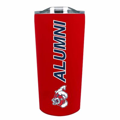 Campus Colors Collegiate Stainless Steel Travel Tumbler for Alumni - 18 oz - Double Walled Insulated Drinkware (Fresno State Bulldogs - Red)