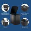 Hapoon XL Portable Folding Camping Toilet - Travel Potty for Adults, 12 Toilet Bags, 12 Pack Liquid Waste Gel, Black view 4