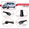 apline Compatible with Opel Zafira Life 2019-2025 ACE-1 Car Roof Rack Cross Bar Black Aluminium 3 Bars view 4