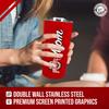 Campus Colors NCAA Stainless Steel Travel Tumbler for Mom - 18 oz - Double Walled Insulated Drinkware (Ohio State Buckeyes - Red) view 4