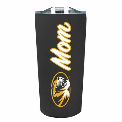 Campus Colors NCAA Stainless Steel Travel Tumbler for Mom - 18 oz - Double Walled Insulated Drinkware (Missouri Tigers - Black)