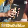 Campus Colors NCAA Stainless Steel Travel Tumbler for Mom - 18 oz - Double Walled Insulated Drinkware (Missouri Tigers - Black) view 4
