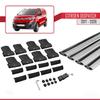 apline Compatible with Citroen Dispatch (K0) 2017-2026 Fly Model Car Roof Rack Cross Bar Grey Aluminium 4 Bars view 4