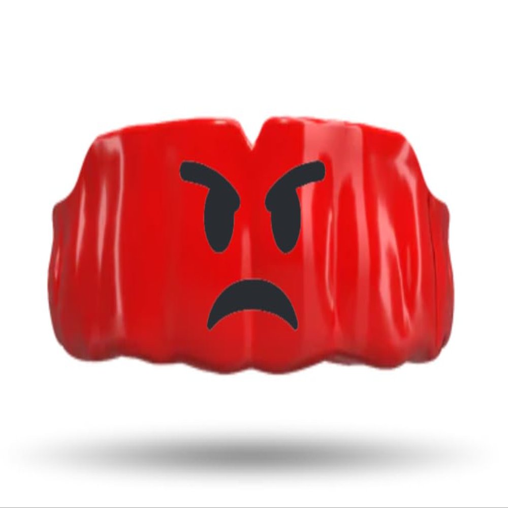 Impact Custom Professional MMA/Boxing/Muay Thai Mouthguard, Design Series (Angry)