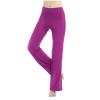 NATHGAM Wide Leg Yoga Pants for Women High Waist Stretchy Flare Leggings Soft Yoga Pants Ladies Gym Workout Sweatpant Legging Purple view 4
