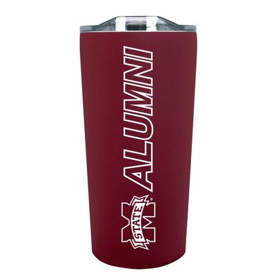 Campus Colors Collegiate Stainless Steel Travel Tumbler for Alumni - 18 oz - Double Walled Insulated Drinkware (Mississippi State Bulldogs - Maroon)