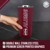 Campus Colors Collegiate Stainless Steel Travel Tumbler for Alumni - 18 oz - Double Walled Insulated Drinkware (Mississippi State Bulldogs - Maroon) view 4