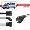 apline Compatible with Opel Zafira Life 2019-2026 ACE-1 Car Roof Rack Cross Bar Grey Aluminium 2 Bars view 3