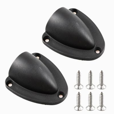 lygchii 2 Pcs Nylon 2-1/2" Marine Wire Cable Vent Cover, Clamshell Vent for Boat, Smooth Edge, Clamshell Vent with Mounting Screws